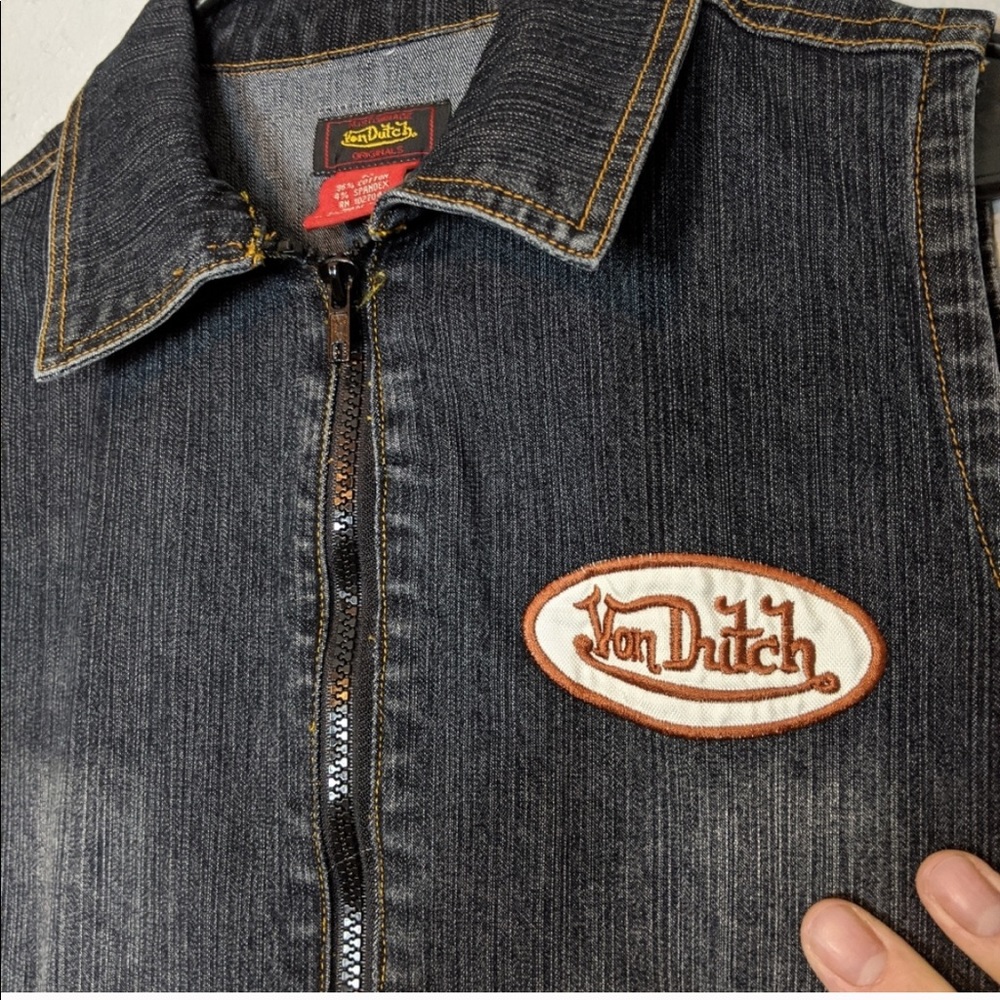Vintage Von Dutch Black Denim Coveralls